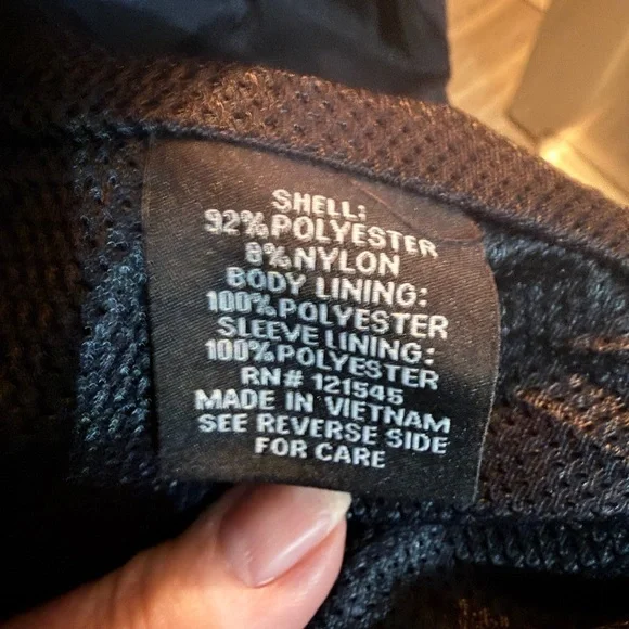 London Fog Dark Navy Microfiber Golf Jacket - Picture 10 of 10